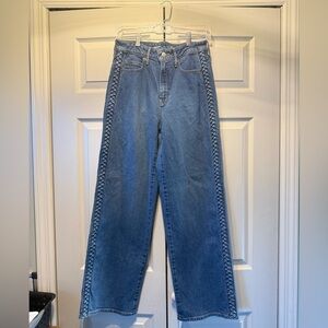 Old Navy Wide Leg Braided Jeans